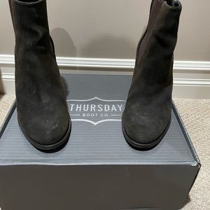 Green Suede Thursday Boots